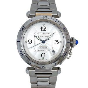 CARTIER Pasha 38 W31031H3 Men's Stainless Steel Automatic Watch